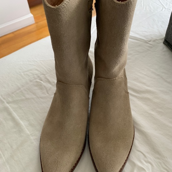 Madewell Cassity tall western boots suede New without original box - Picture 3 of 3